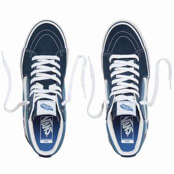 Damske Skate Obuv Vans Sk8-Hi Pro Námornícka Modrá/Námornícka Modrá VA62MFDVQ